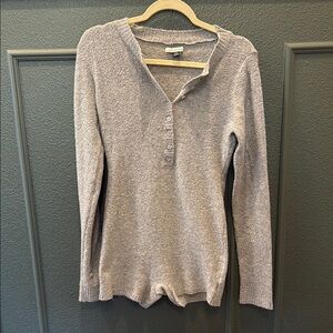 Gray sleep or lounge romper